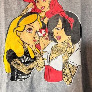 Bad princess Ariel Alice Snow White Graphic Tee